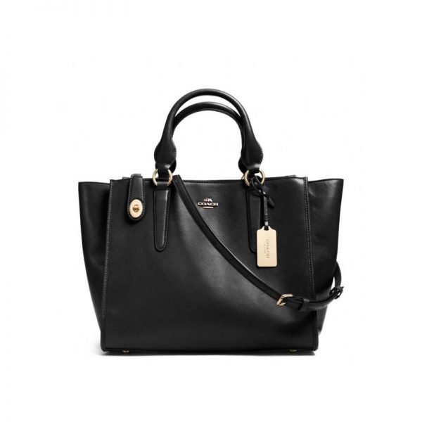 Coach-Crosby-Black-Leather-Carryall-Tote-Bag